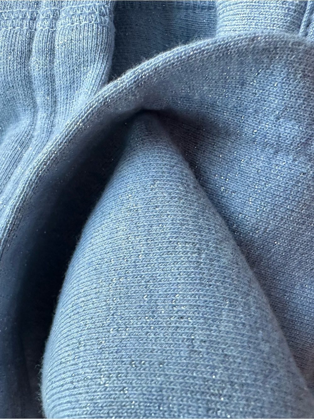 Something Navy Sophia Light Blue Lace-Up Hoodie with Tassels and shimmer - Picture 11 of 13